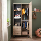 Tutti Bambini Como 3 Piece Room Set - Distressed Oak & Slate Grey