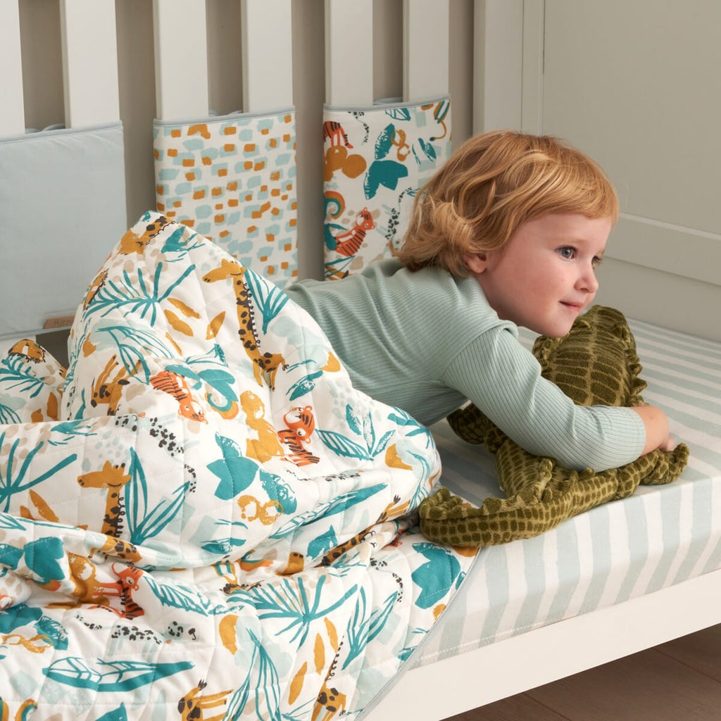 Tutti Bambini Cot/Cot Bed Coverlet - Run Wild