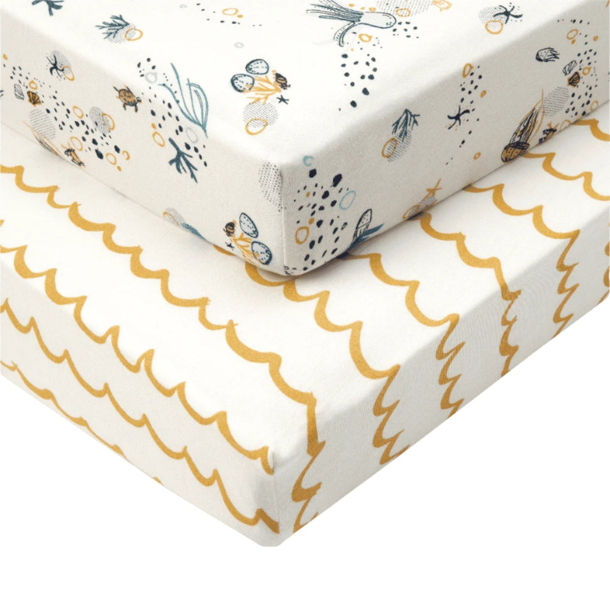 Tutti Bambini Cot Fitted Sheets 2pk - Our Planet