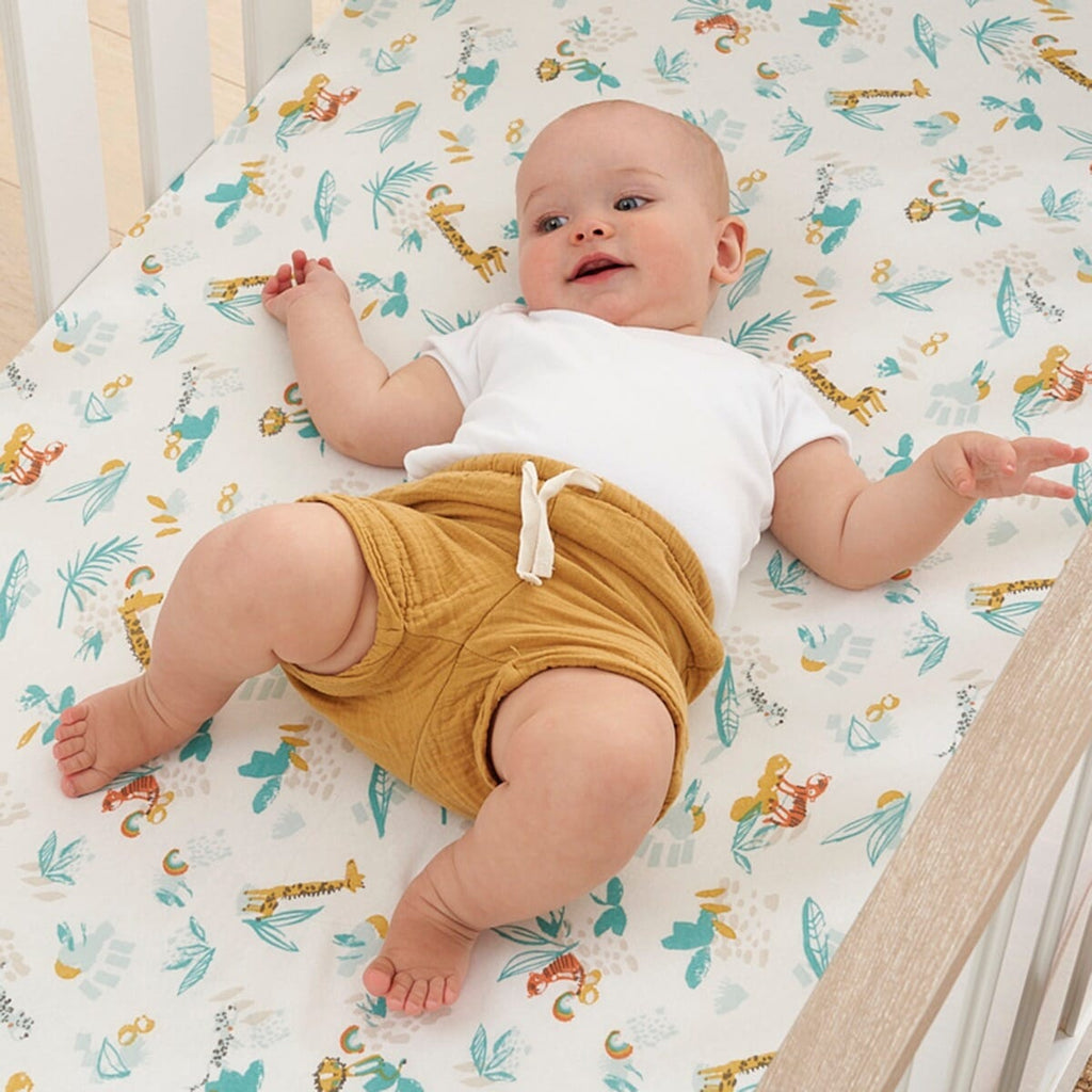 Tutti Bambini Cot Fitted Sheets 2pk - Run Wild