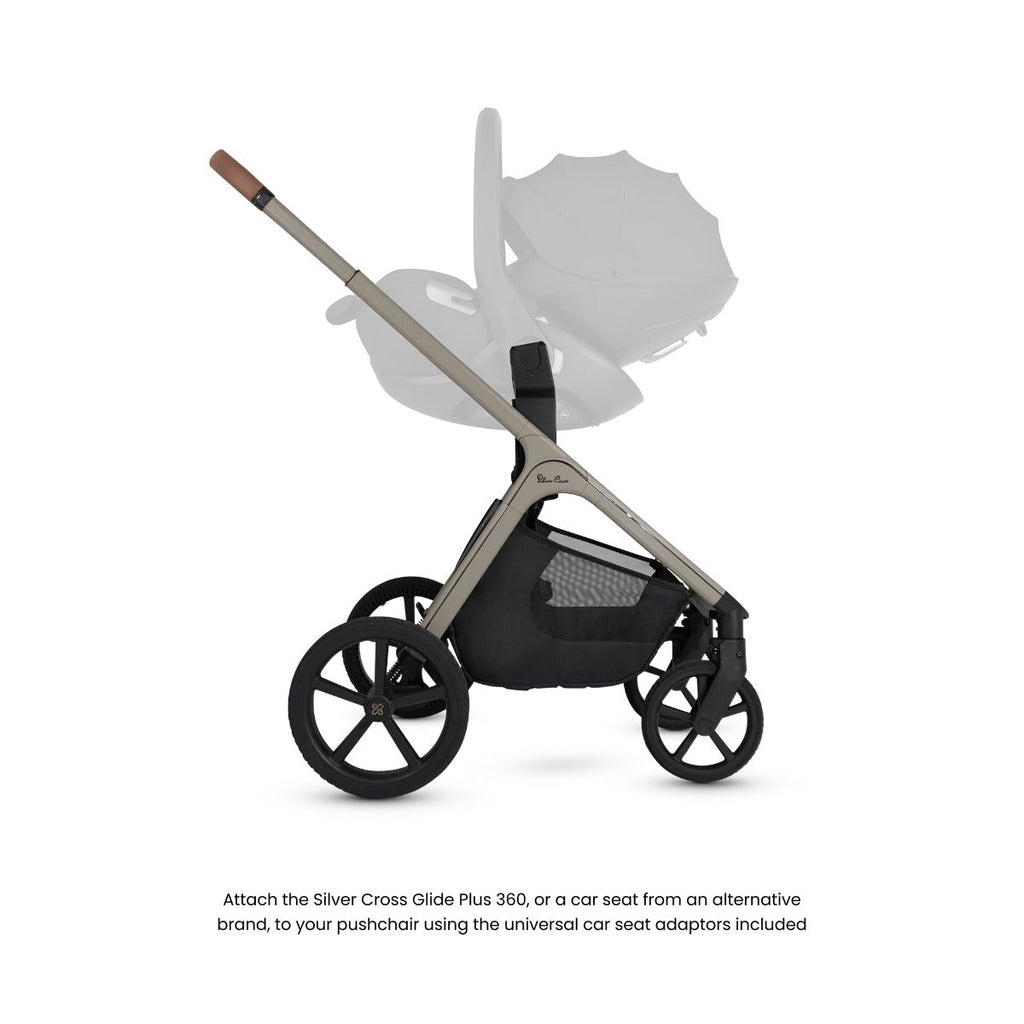 Silver Cross Cove Complete Stroller & Accessory Bundle - Champagne 2