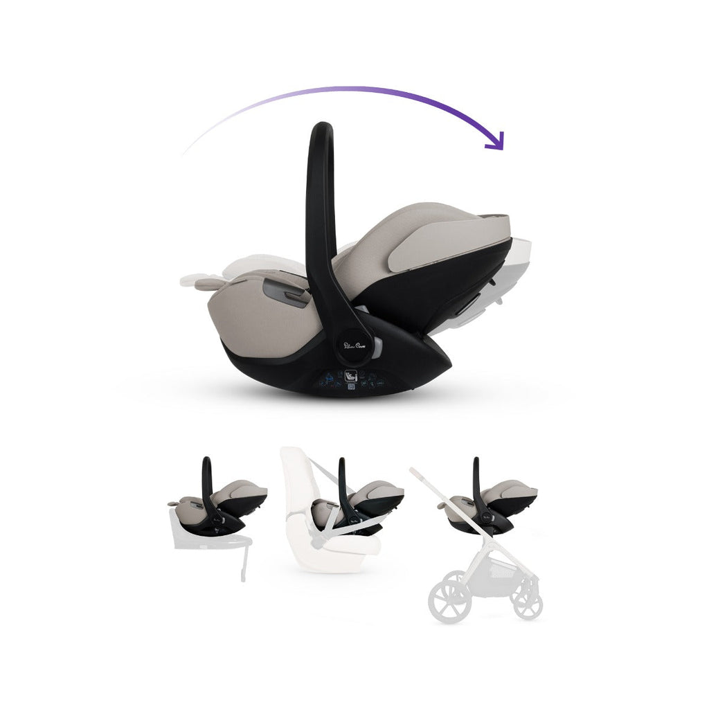 Silver Cross Cove Ultimate 360 Car Seat & Accessory Bundle - Champagne