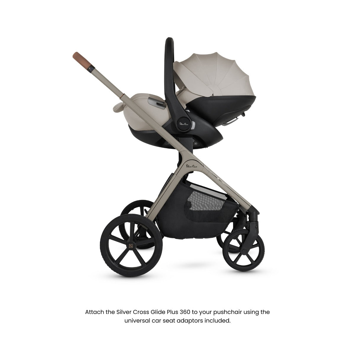 Silver Cross Cove Ultimate Cybex Cloud T Car Seat Bundle - Champagne 15