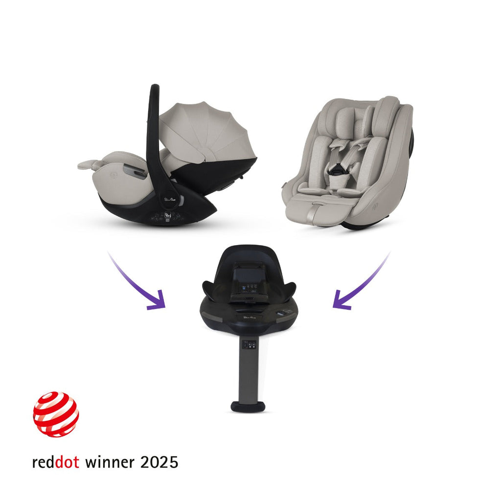 Silver Cross Cove Ultimate 360 Family Car Seat & Accessory Bundle - Champagne