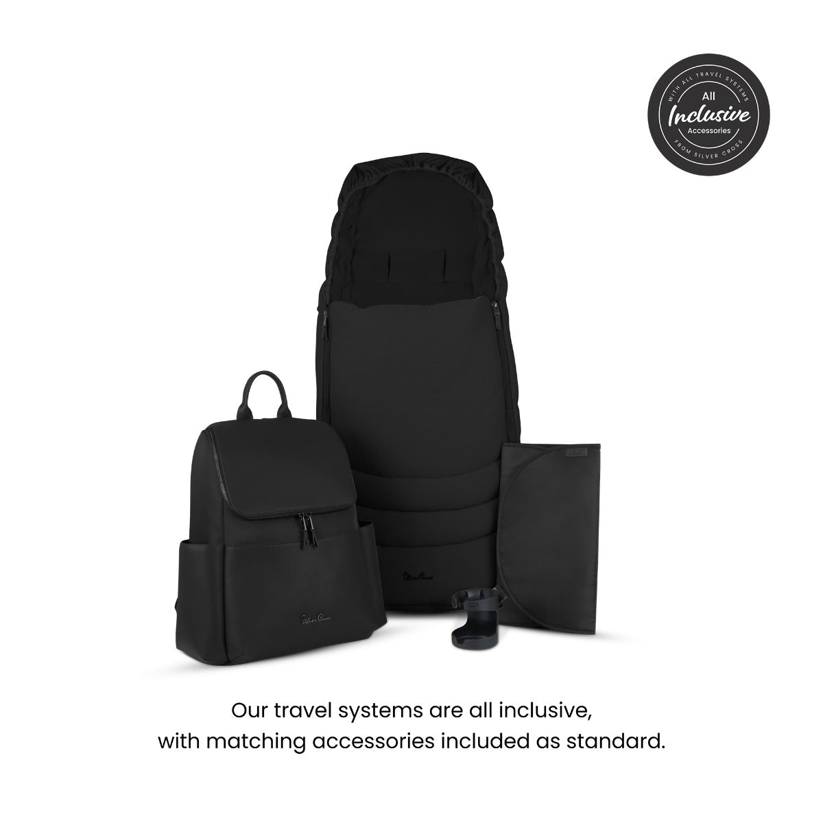 Silver Cross Cove Ultimate 360 Car Seat & Accessory Bundle - Onyx