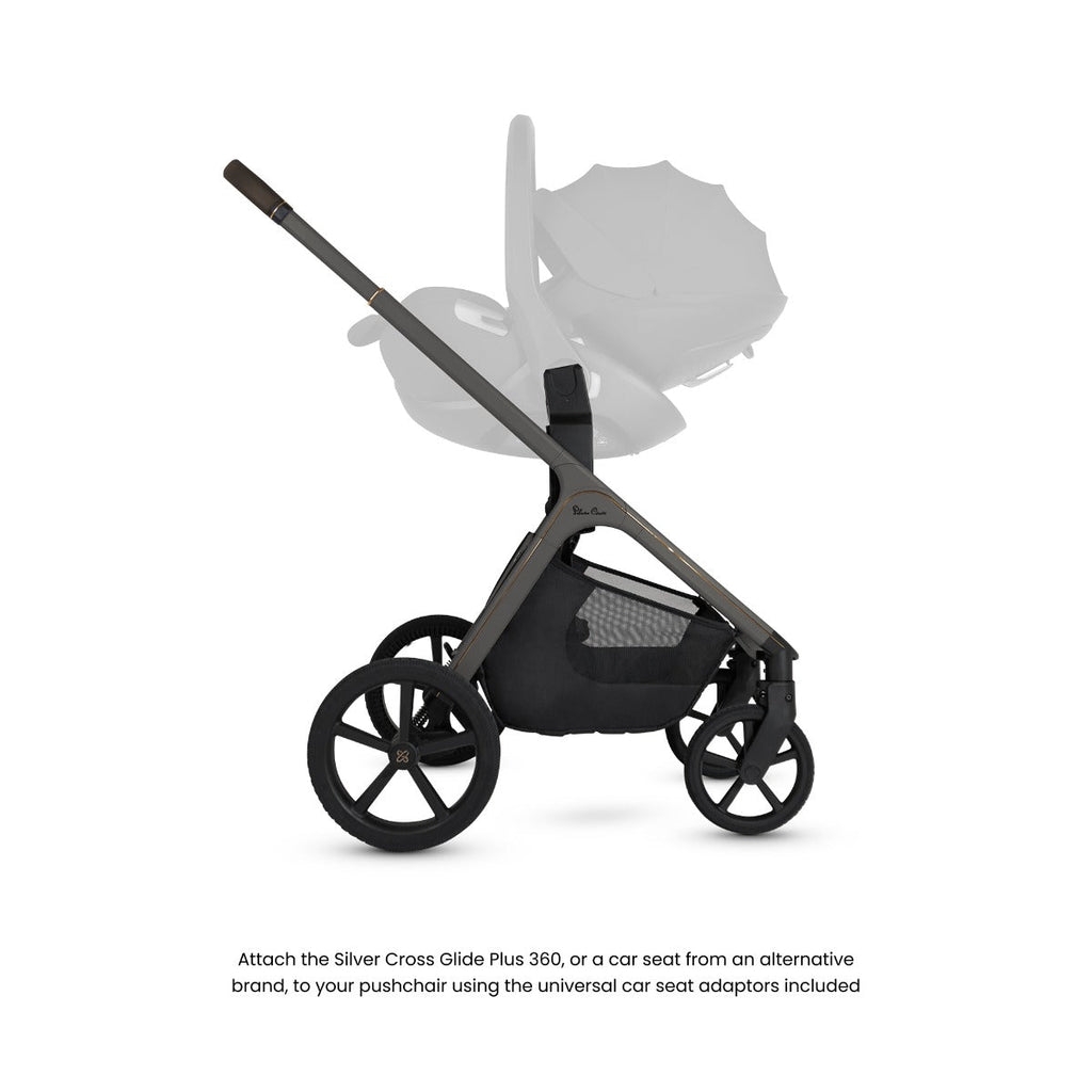 Silver Cross Cove Complete Stroller & Accessory Bundle - Pewter 2