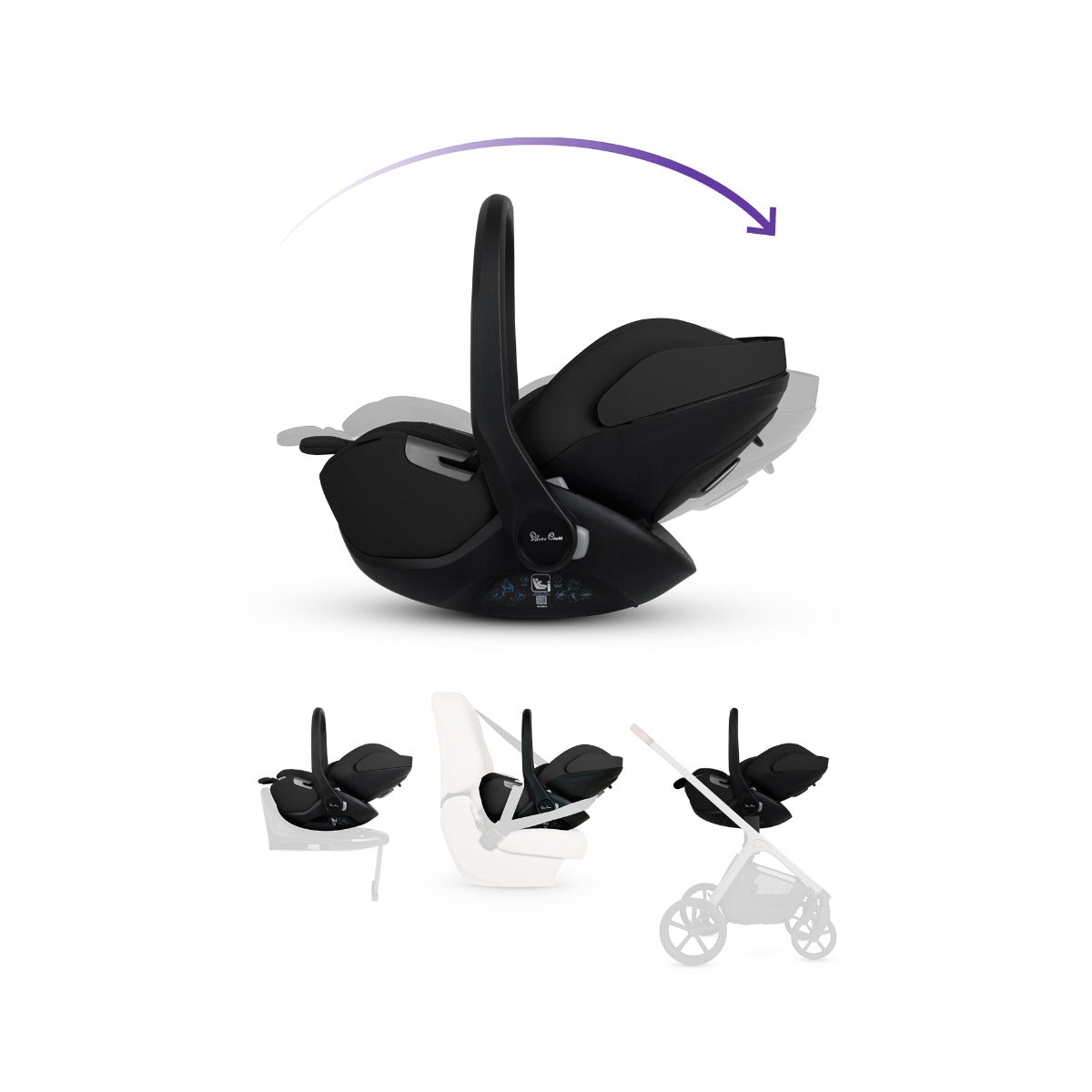Silver Cross Cove Ultimate 360 Car Seat Bundle - Pewter 3