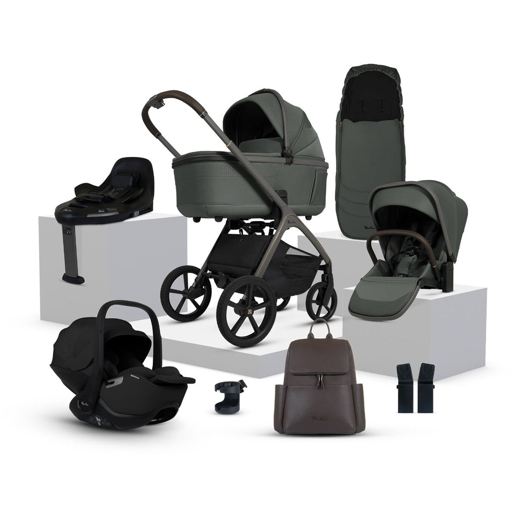 Silver Cross Cove Ultimate 360 Car Seat & Accessory Bundle - Pewter
