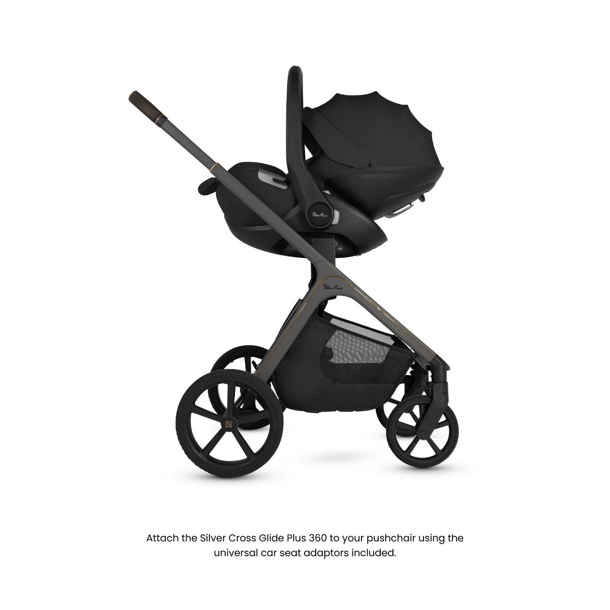 Silver Cross Cove Ultimate Cybex Cloud T Car Seat Bundle - Pewter 15