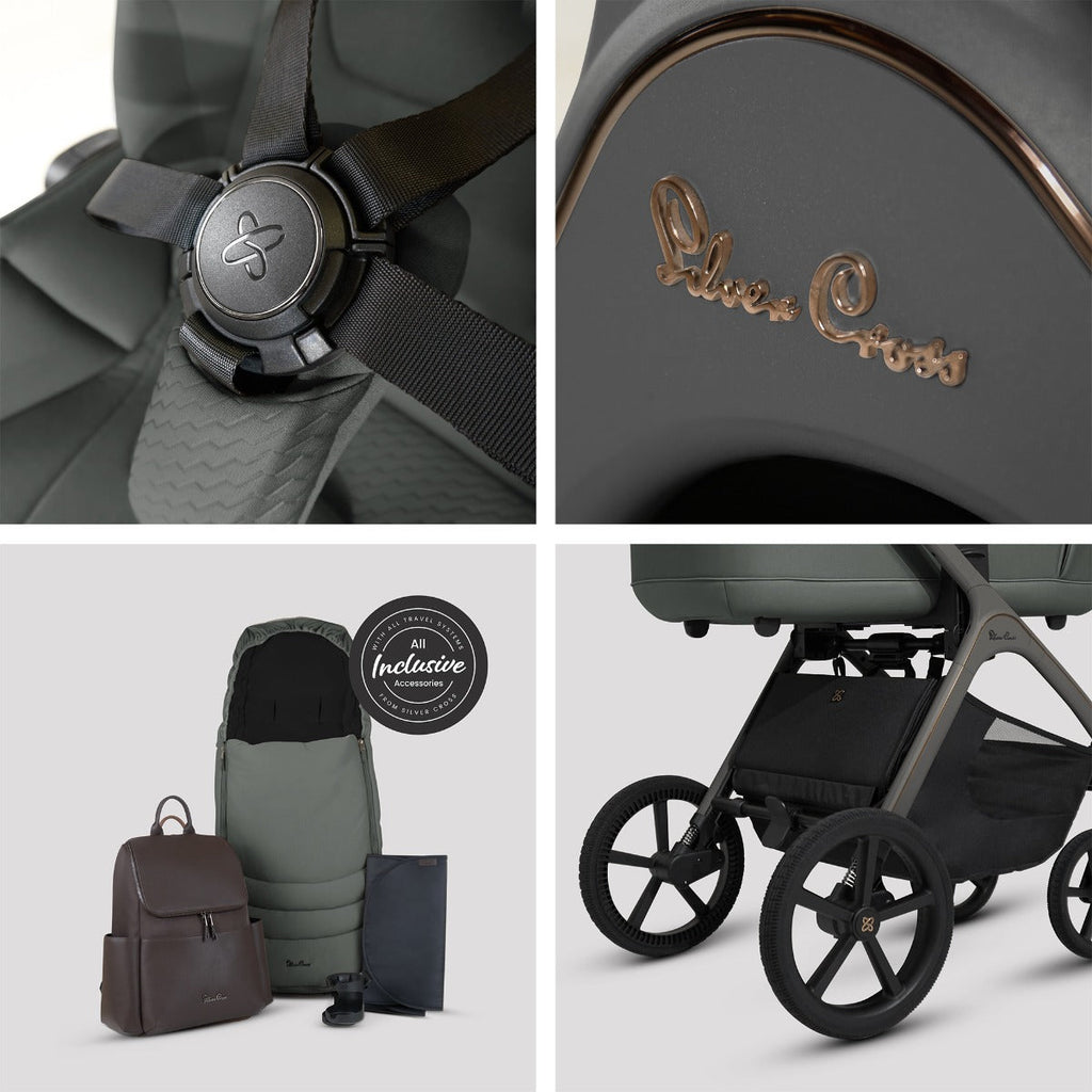Silver Cross Cove Ultimate Cybex Cloud T Car Seat Bundle - Pewter 17