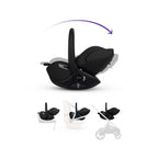 Silver Cross Cove Ultimate 360 Family Car Seat & Accessory Bundle - Pewter