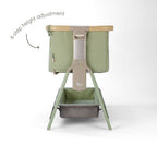 Tutti Bambini CoZee Air 2 Bedside Crib - Drifted Oak / Eucalyptus