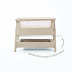 Tutti Bambini CoZee Air 2 Bedside Crib - Soft Walnut / Cocoa