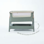 Tutti Bambini CoZee Air 2 Bedside Crib - Whitewash / Kelp