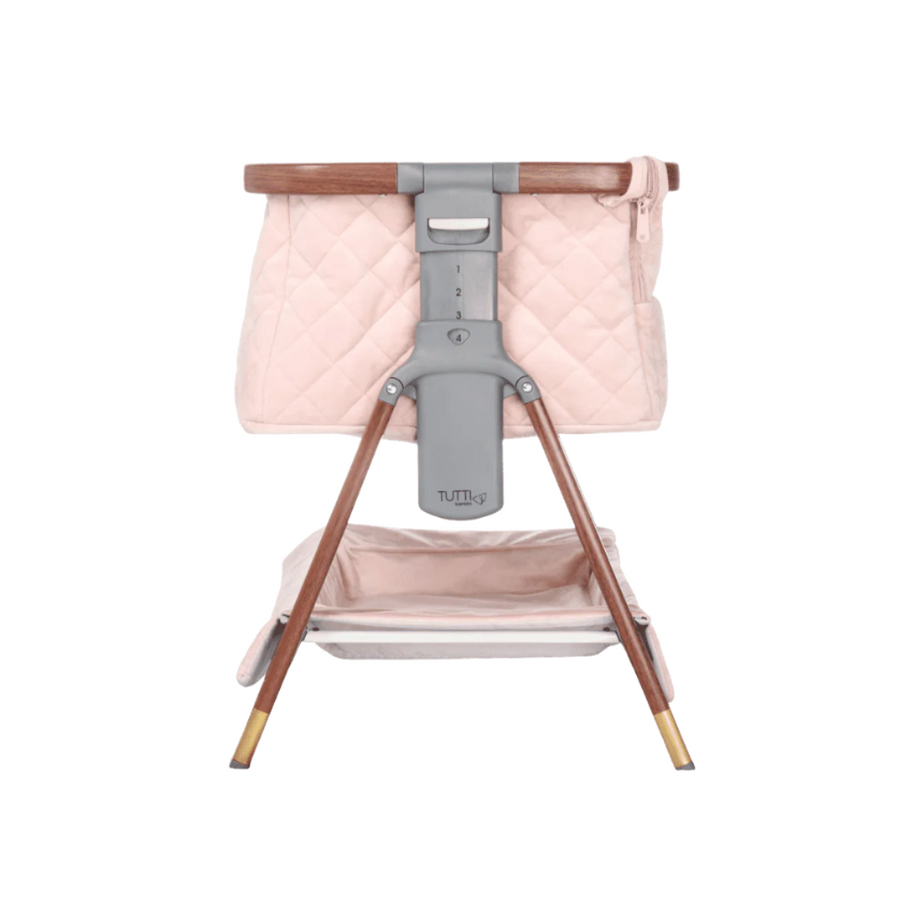 Tutti Bambini CoZee Luxe Mini Me Crib - Walnut & Blush
