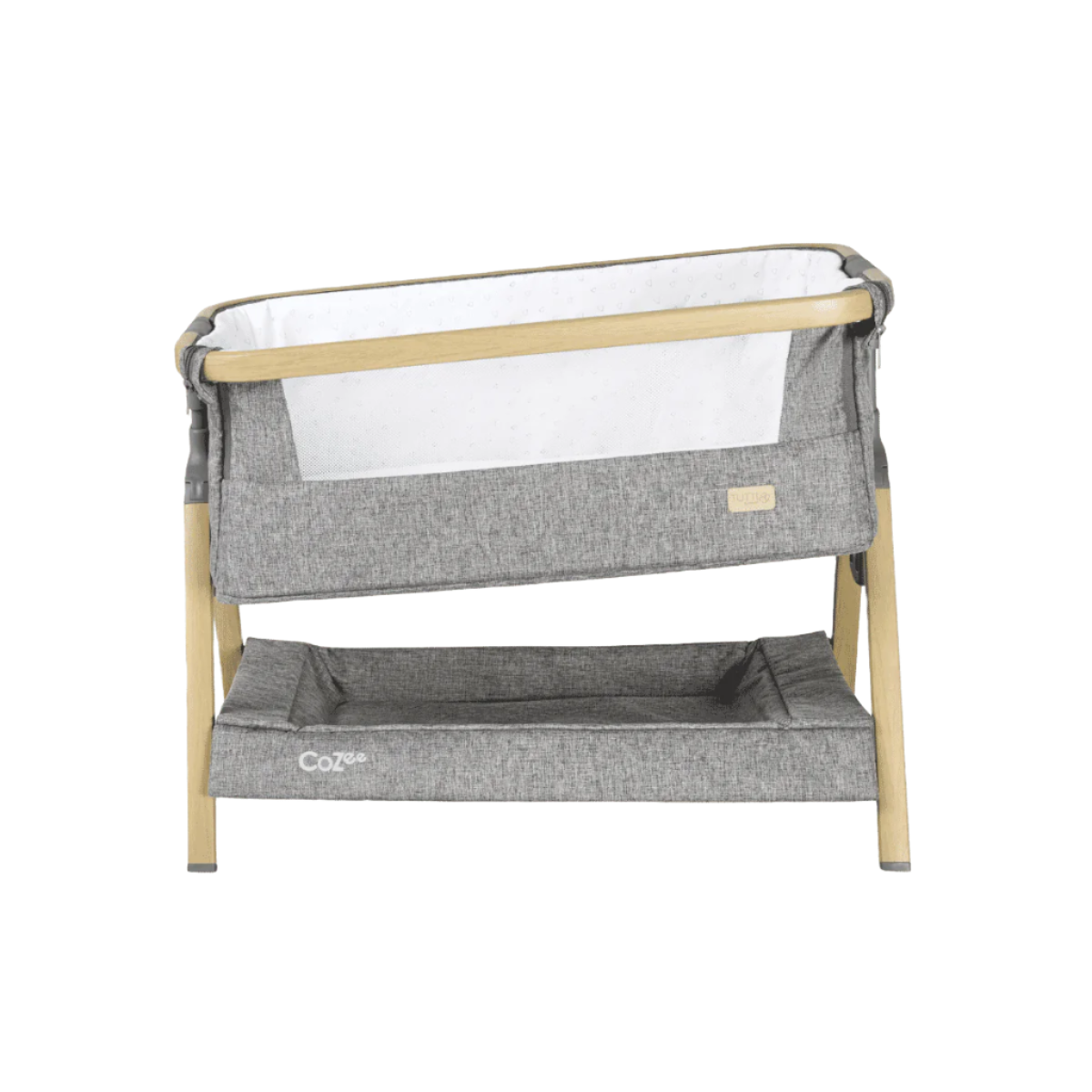 Tutti Bambini CoZee Mini Me Play Crib - Oak & Charcoal