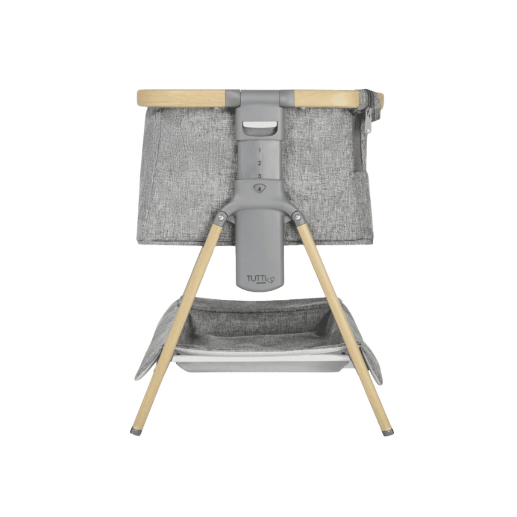 Tutti Bambini CoZee Mini Me Play Crib - Oak & Charcoal