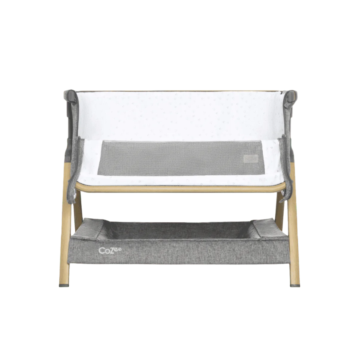 Tutti Bambini CoZee Mini Me Play Crib - Oak & Charcoal