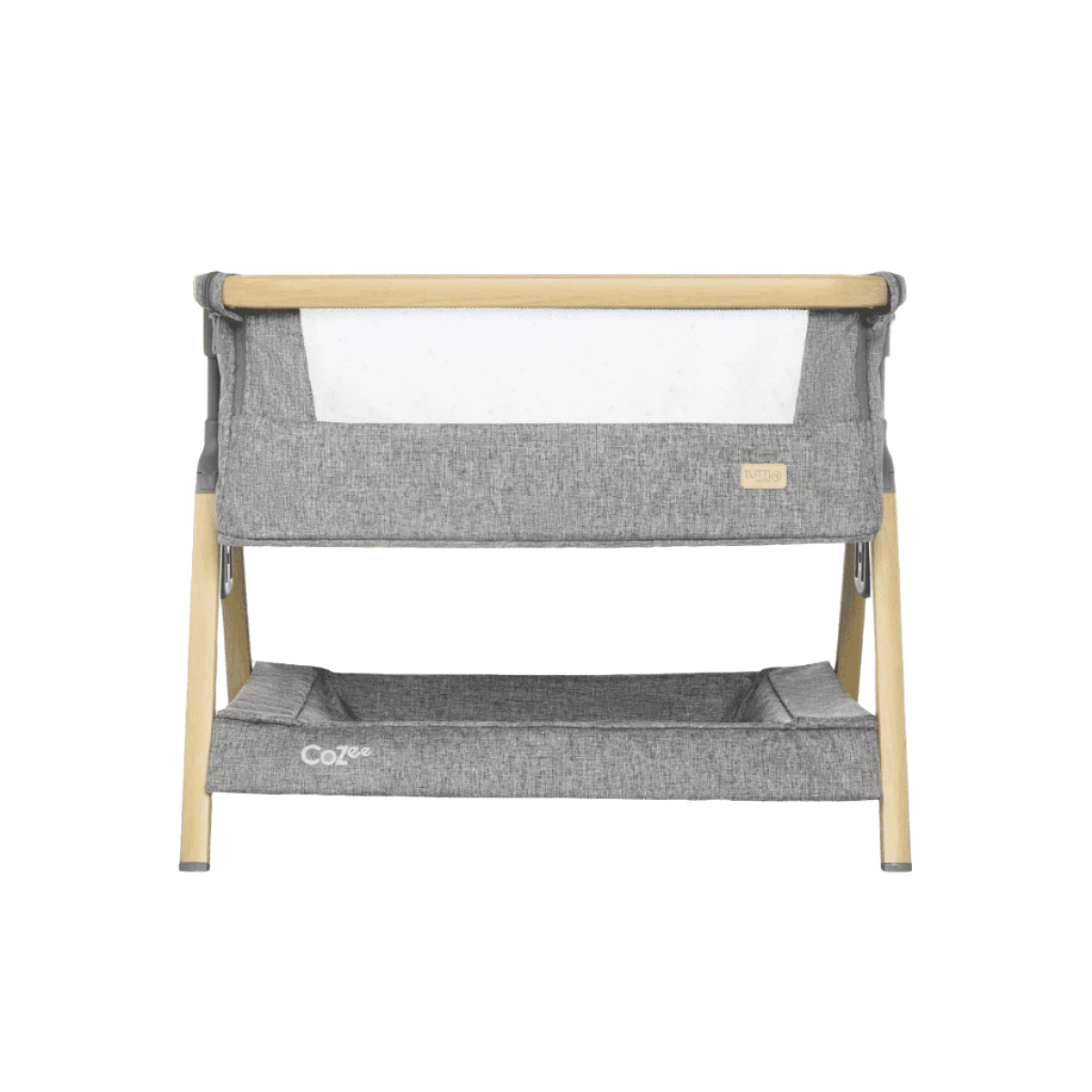 Tutti Bambini CoZee Mini Me Play Crib - Oak & Charcoal