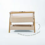 Tutti Bambini CoZee Sense Bedside Crib - Toasted Oak / Sand