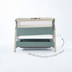 Tutti Bambini CoZee Sense Bedside Crib - Whitewash / Kelp