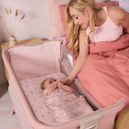 Tutti Bambini CoZee Zen Bedside Crib - Blush