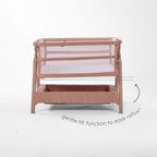 Tutti Bambini CoZee Zen Bedside Crib - Blush