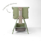 Tutti Bambini CoZee Zen Bedside Crib - Eucalyptus