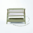 Tutti Bambini CoZee Zen Bedside Crib - Eucalyptus