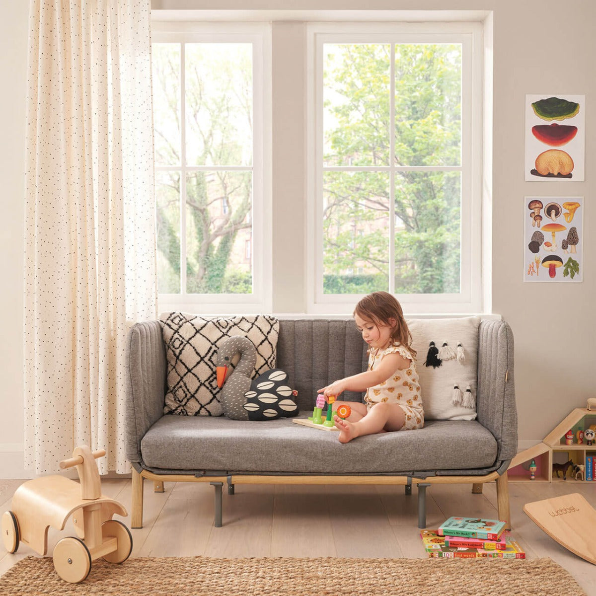 Tutti Bambini CoZee XL Complete Birth to 4+ Years Package - Oak/Charcoal 5