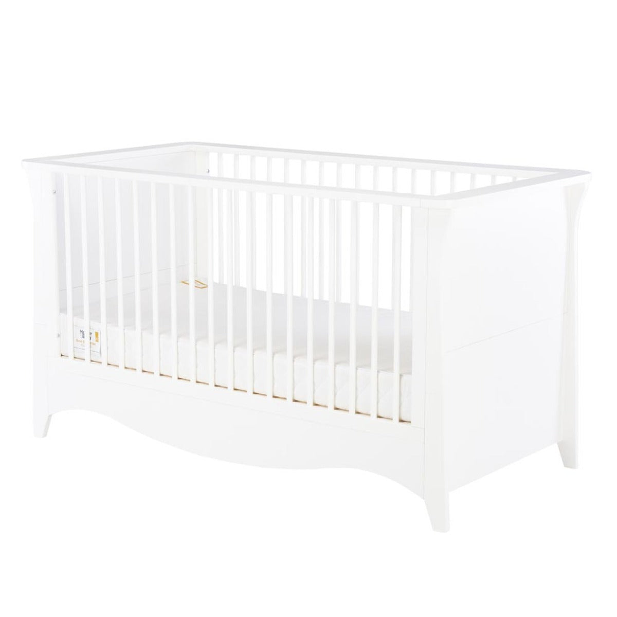 CuddleCo Clara Cot Bed – White 4