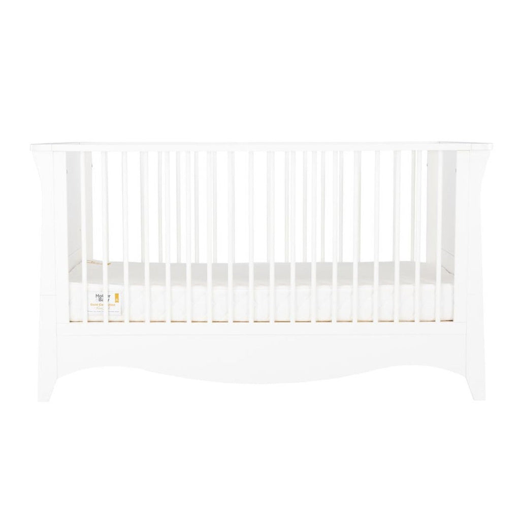 CuddleCo Clara 2 Piece Nursery Furniture Set (Cot Bed & Dresser) - White 7
