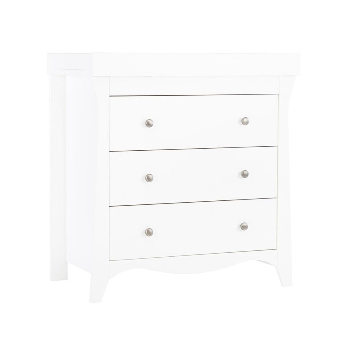 CuddleCo Clara 3 Piece Nursery Furniture Set (Cot Bed, Dresser & Wardrobe) - White 10
