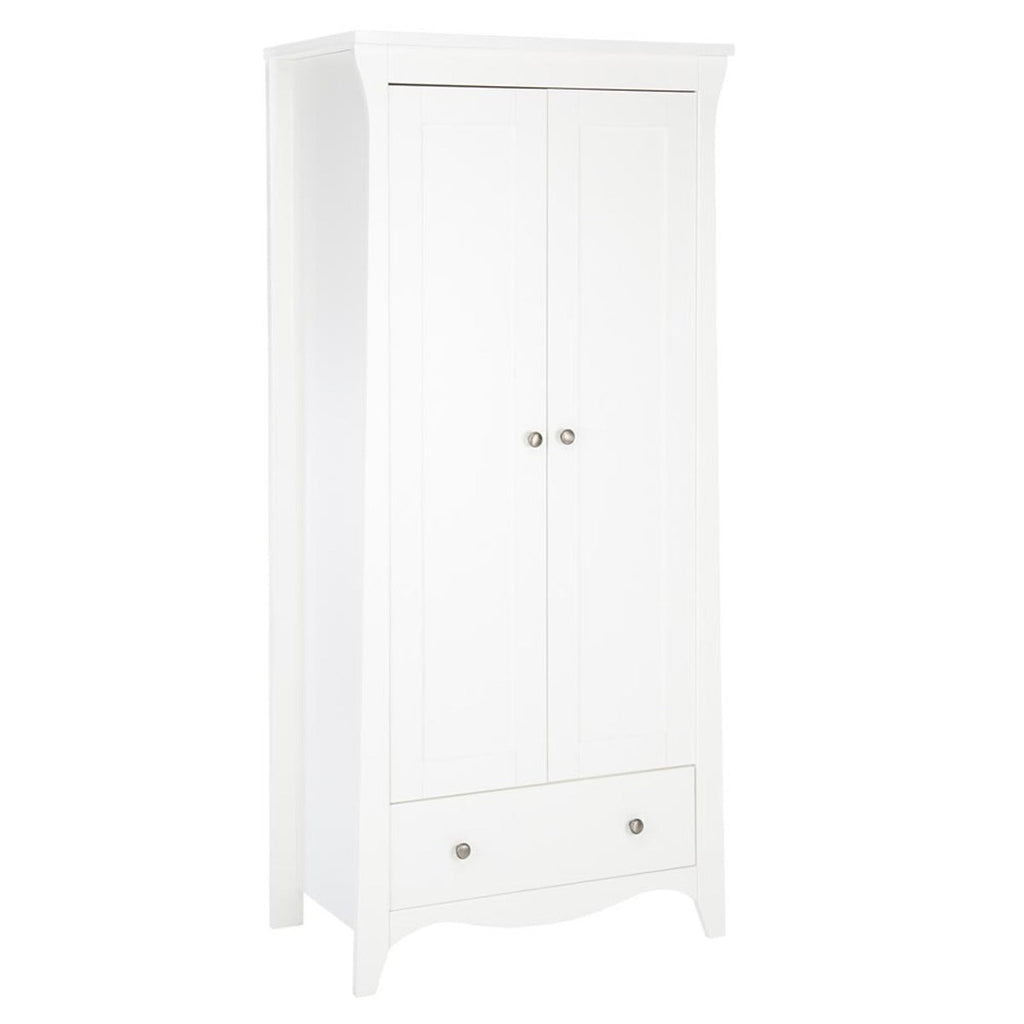 CuddleCo Clara 3 Piece Nursery Furniture Set (Cot Bed, Dresser & Wardrobe) - White 13