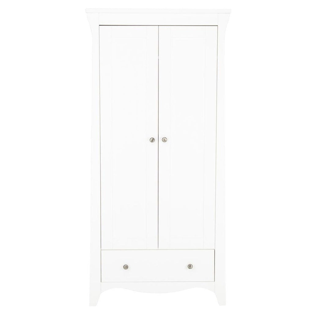 CuddleCo Clara 3 Piece Nursery Furniture Set (Cot Bed, Dresser & Wardrobe) - White 14