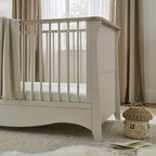CuddleCo Clara 3 Piece Nursery Furniture Set (Cot Bed, Dresser & Wardrobe) - Cashmere and Ash 4