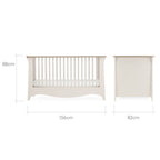 CuddleCo Clara Cot Bed – Cashmere and Ash 3