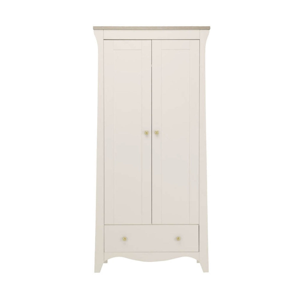CuddleCo Clara 3 Piece Nursery Furniture Set (Cot Bed, Dresser & Wardrobe) - Cashmere and Ash 7