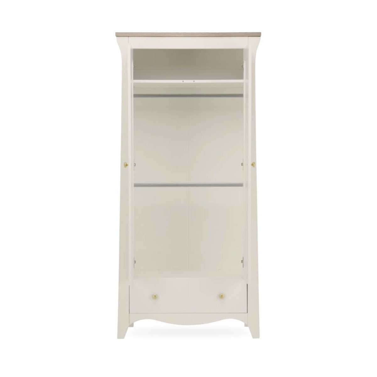 CuddleCo Clara 2 Door Double Wardrobe - Cashmere and Ash 7