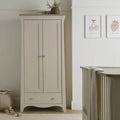 CuddleCo Clara 2 Door Double Wardrobe - Cashmere and Ash 1