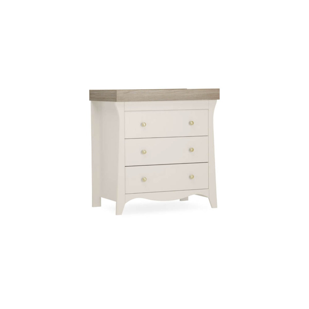 CuddleCo Clara 3 Drawer Dresser & Changer - Cashmere and Ash 4