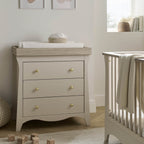 CuddleCo Clara 2 Piece Nursery Furniture Set (Cot Bed & Dresser) - Cashmere and Ash 13