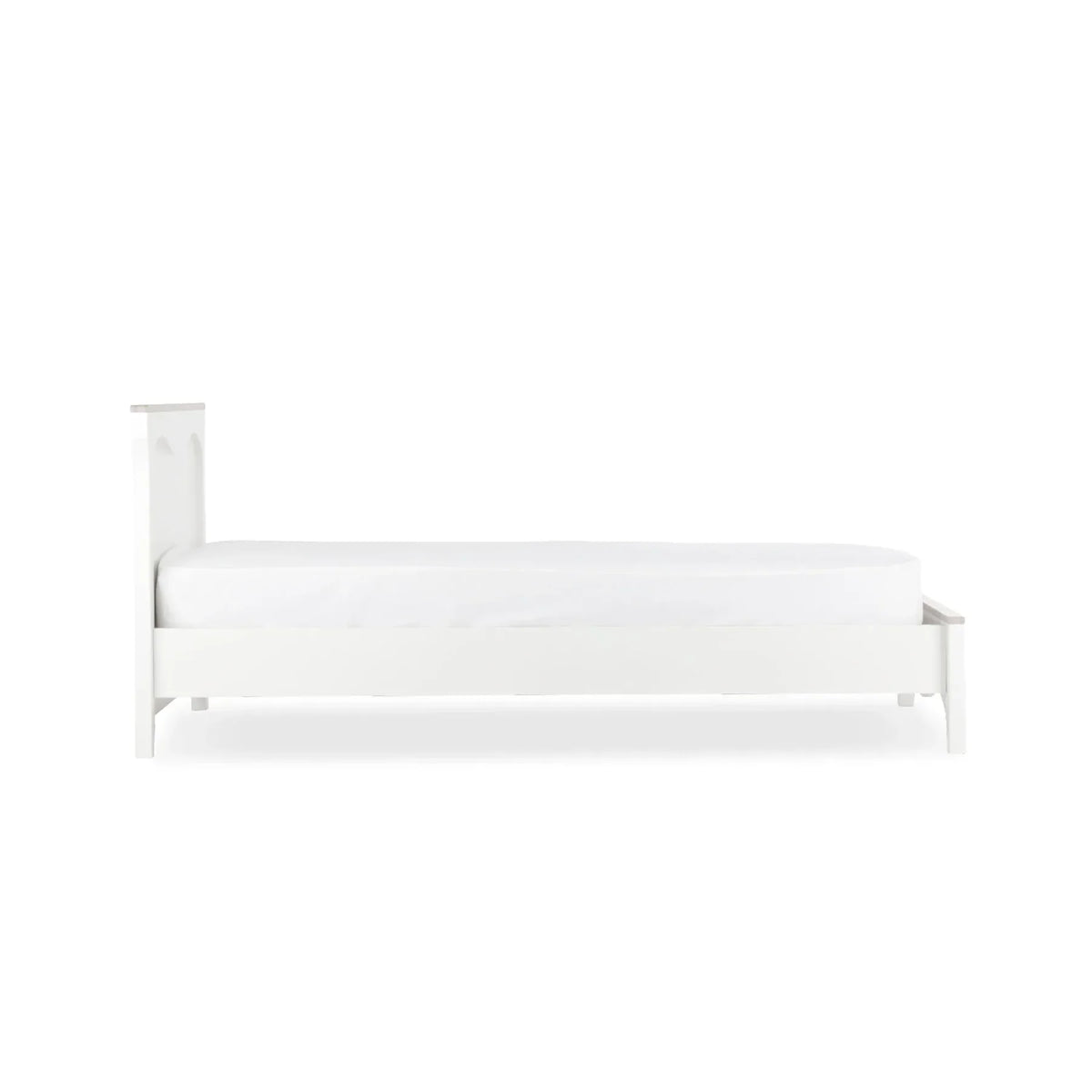 CuddleCo Clara Single Bed - White and Ash