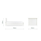 CuddleCo Clara Single Bed - White and Ash
