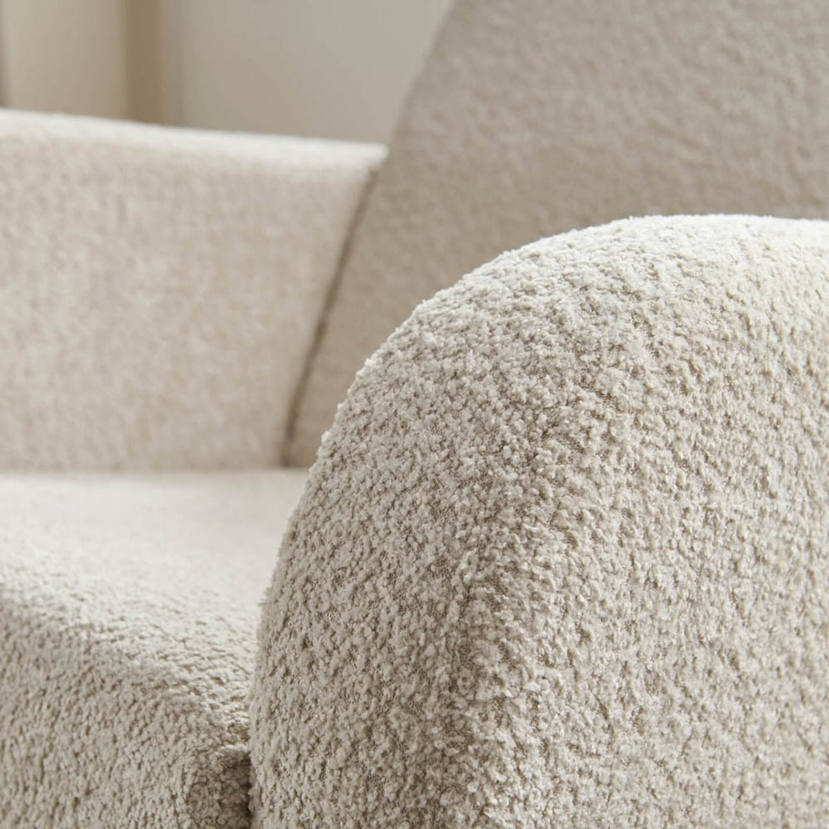CuddleCo Etta Nursing Chair - Boucle Mushroom 6