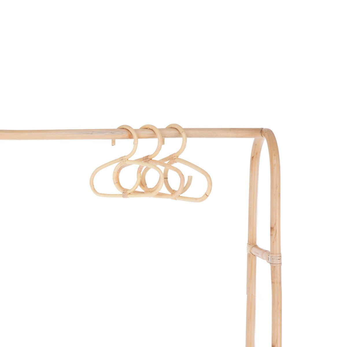 CuddleCo Aria 2 Piece Set With Crib & Clothes Rail - Rattan 2