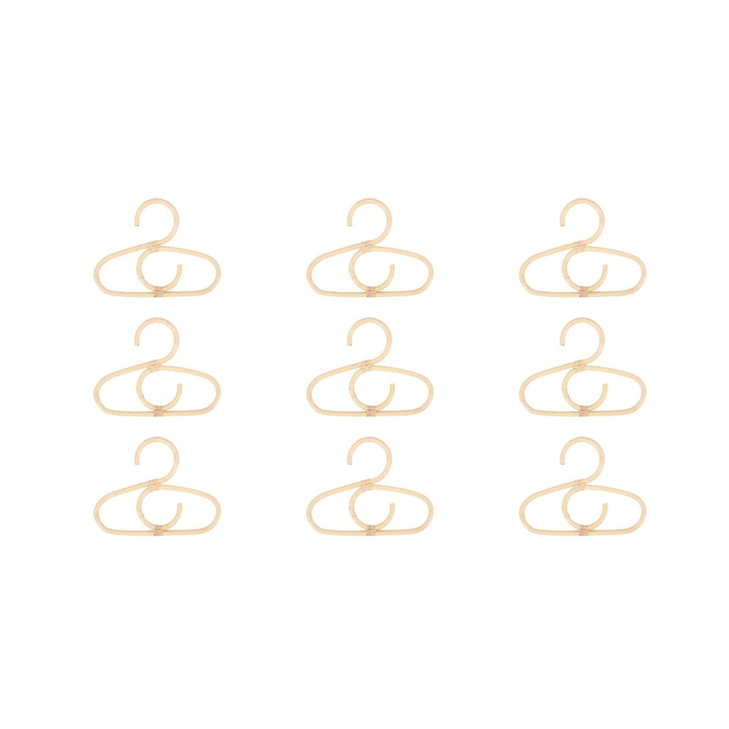CuddleCo Aria Set of 9 Hangers - Rattan 3