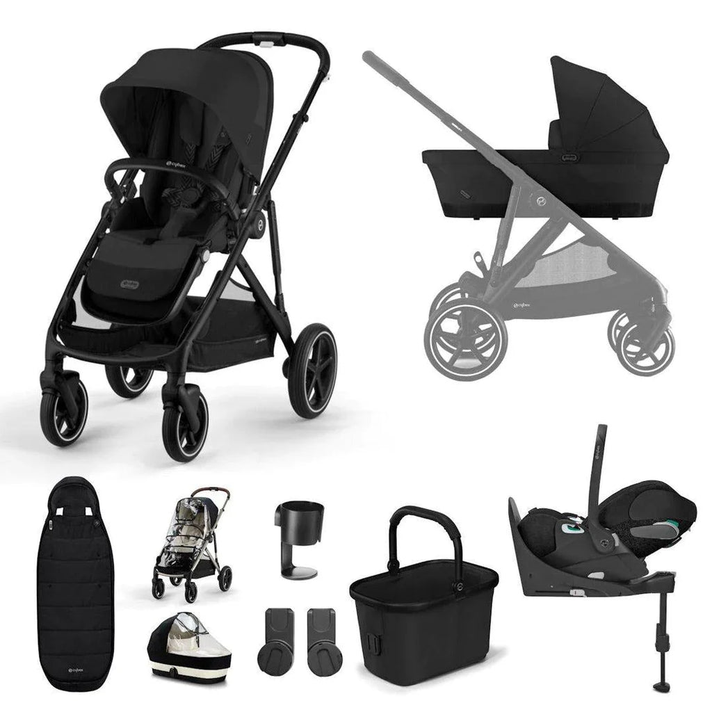 Cybex Gazelle S Cloud T Luxury Bundle - Moon Black