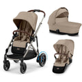 Cybex e-Gazelle S Double Pushchair - Almond Beige
