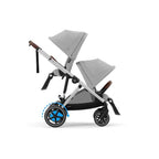 Cybex e-Gazelle S Double Pushchair - Stone Grey